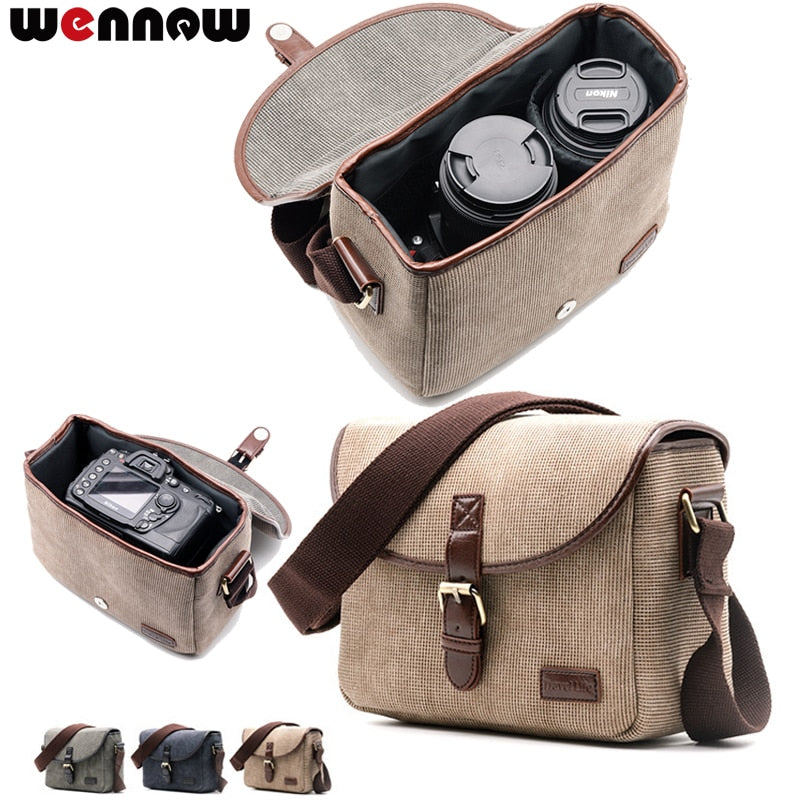 wennew Retro DSLR Camera Bag